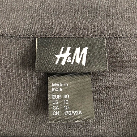 [ Sold ] H&M Wrap Dress with Vegan Leather Belt, Size 10 - Picture 7 of 8